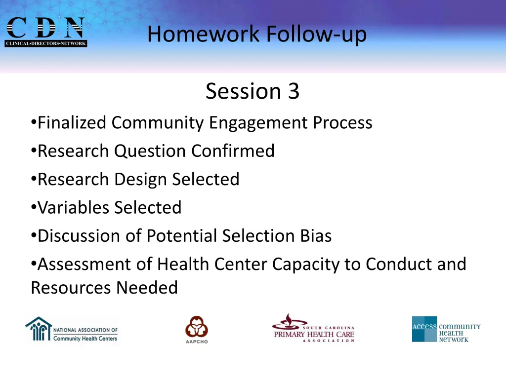 homework follow up