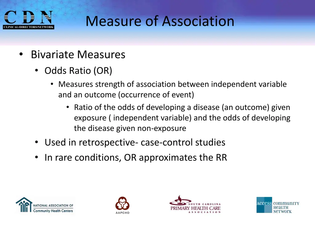 measure of association 1