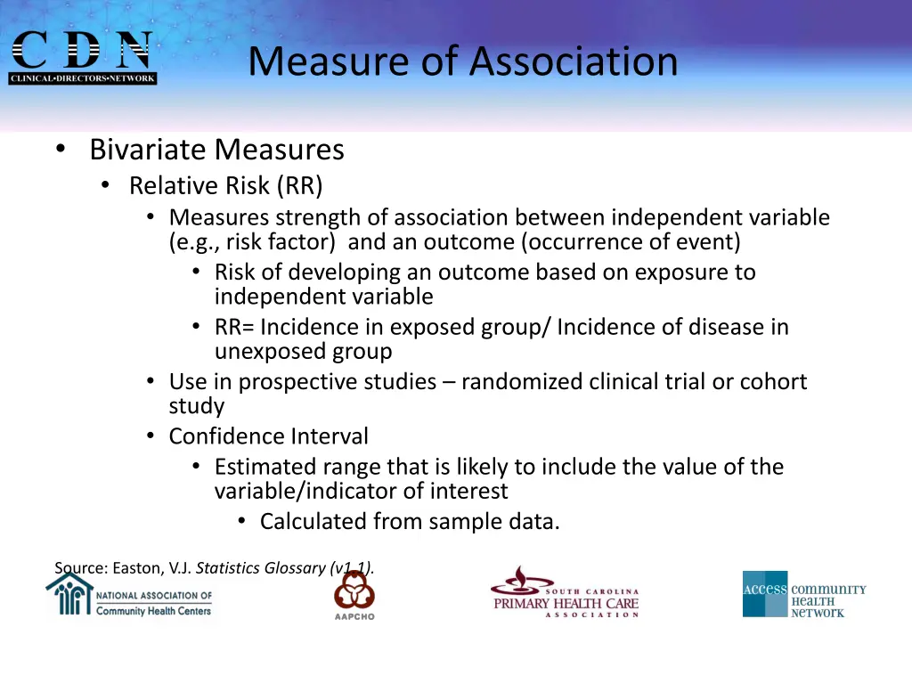 measure of association