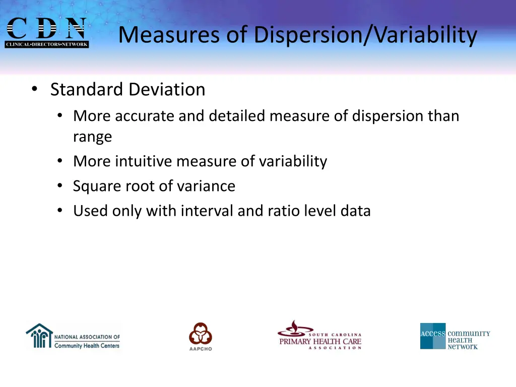 measures of dispersion variability 1