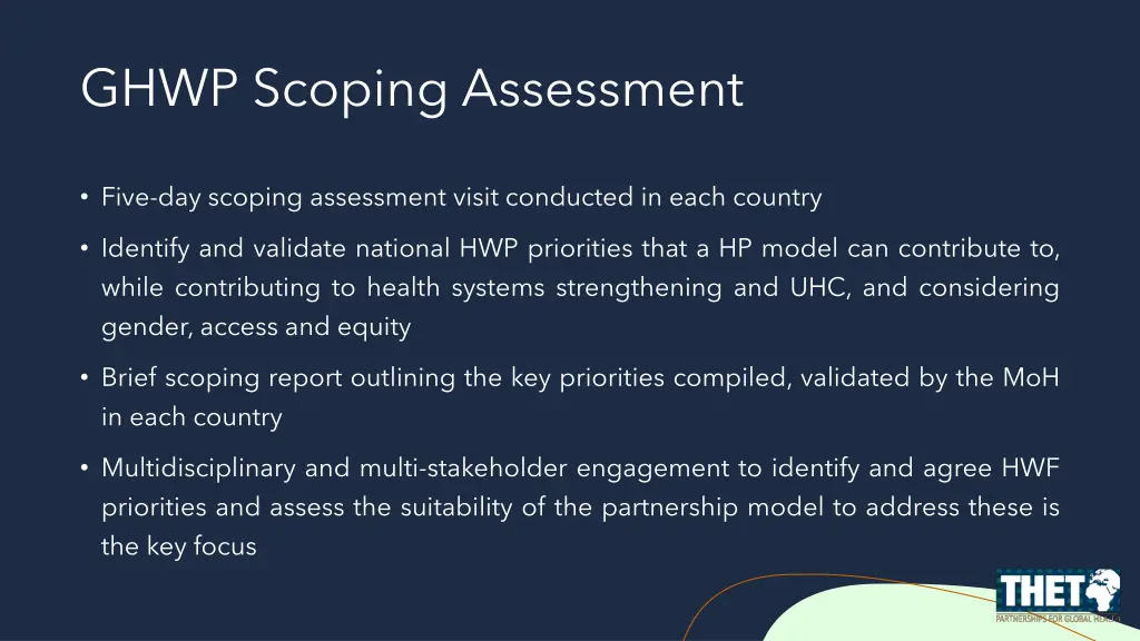 ghwp scoping assessment