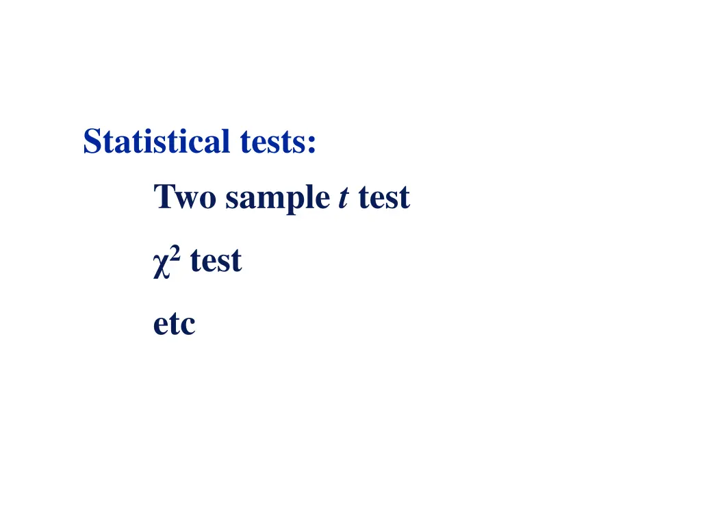 statistical tests two sample t test