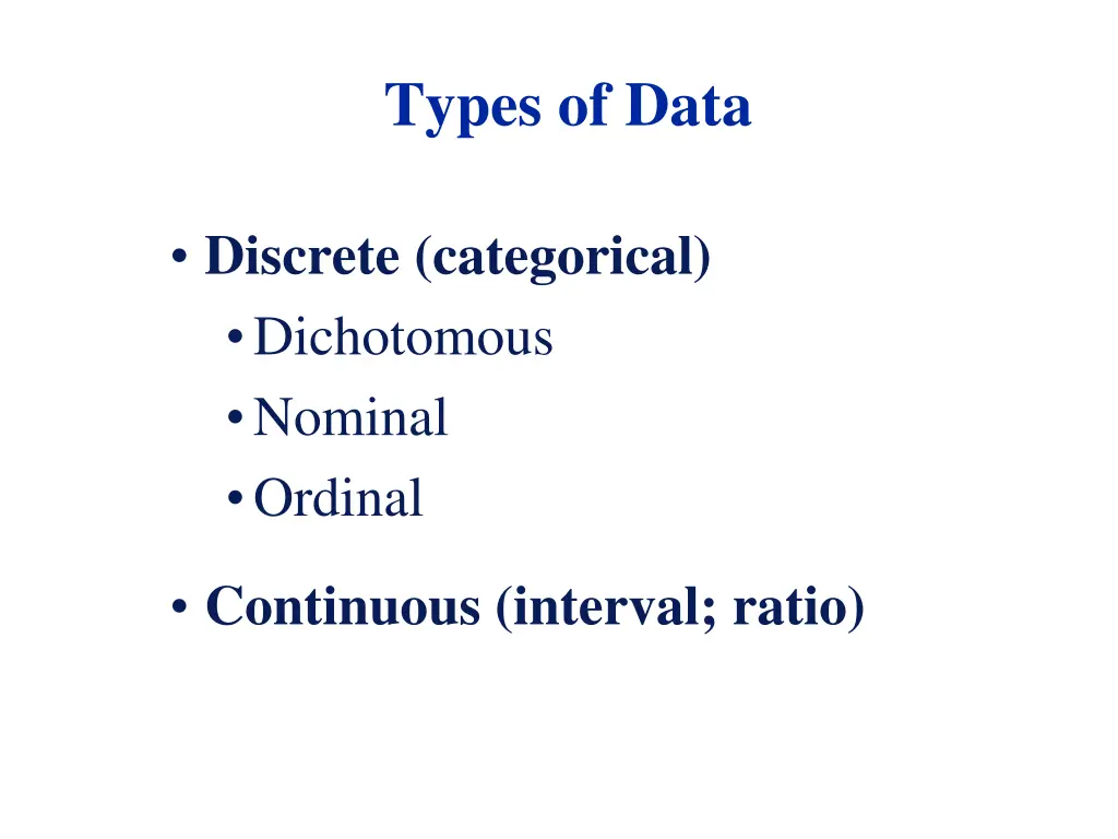 types of data