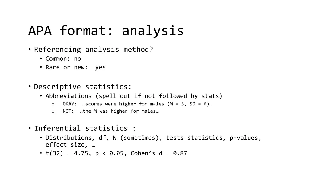 apa format analysis