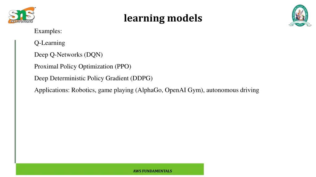 learning models 6