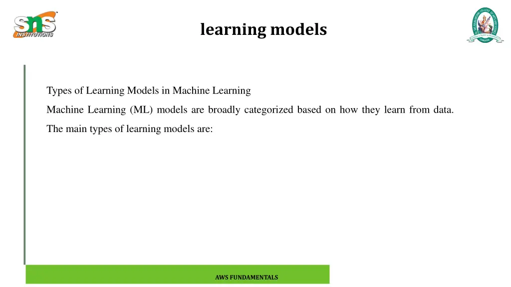 learning models