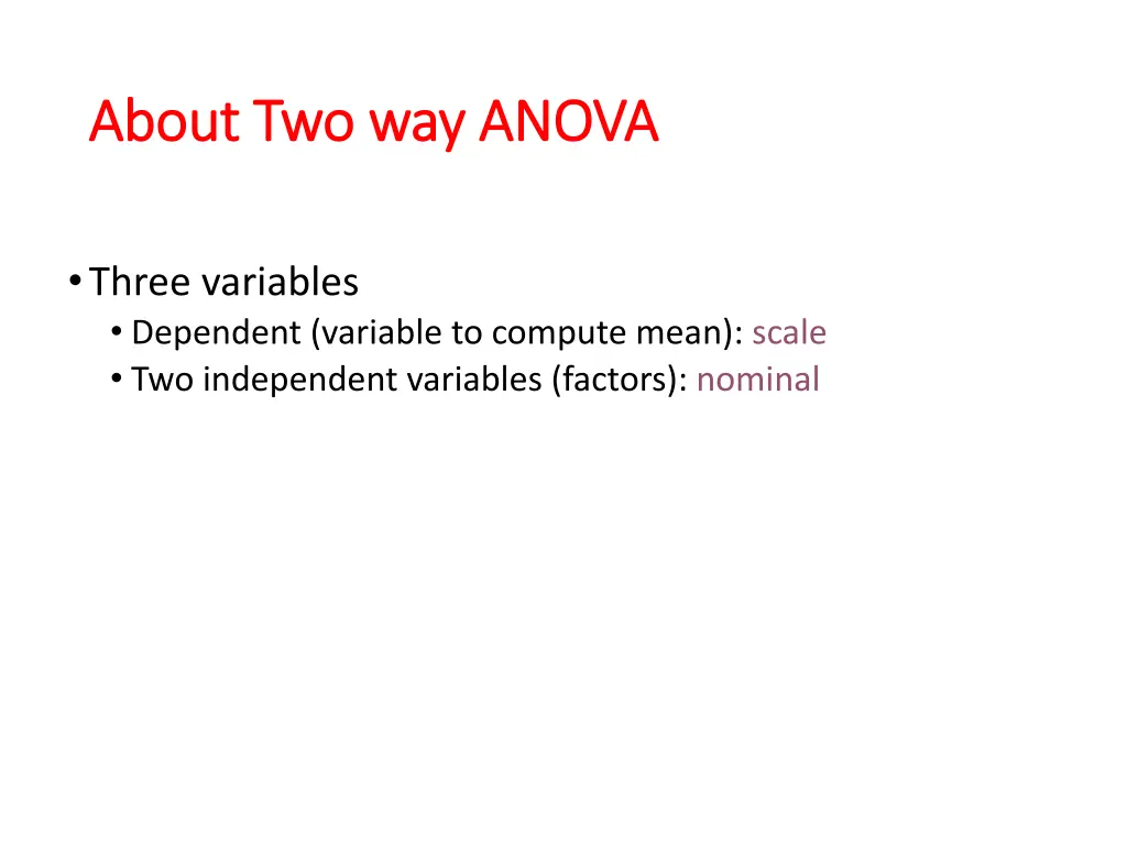 about two way anova about two way anova