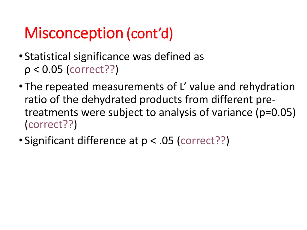 misconception misconception cont d
