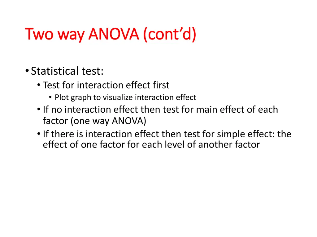 two way anova cont d two way anova cont d