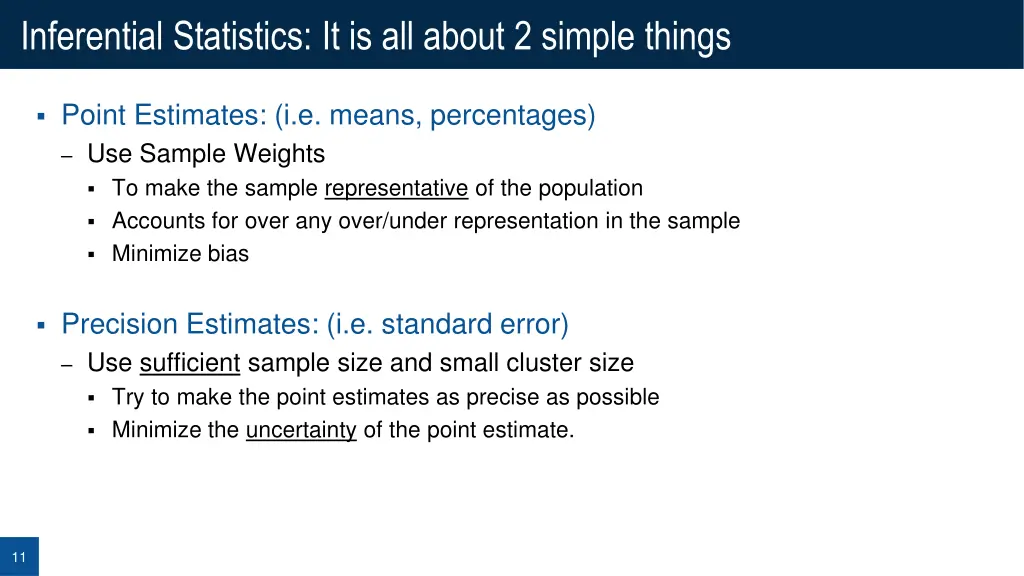inferential statistics it is all about 2 simple