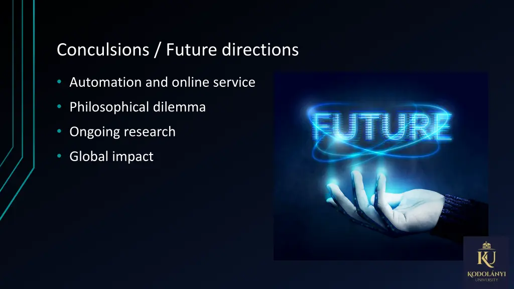 conculsions future directions