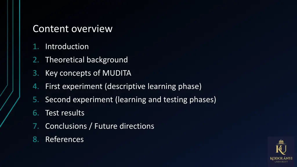 content overview