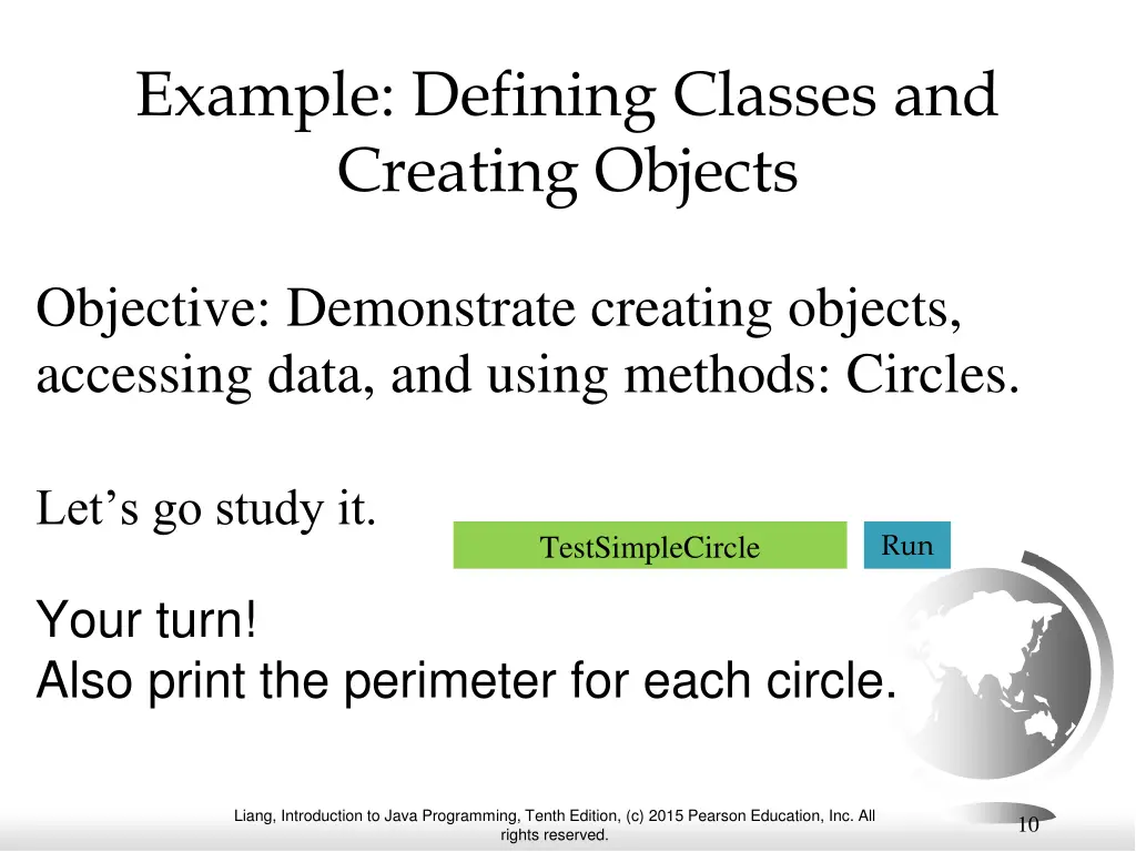example defining classes and creating objects