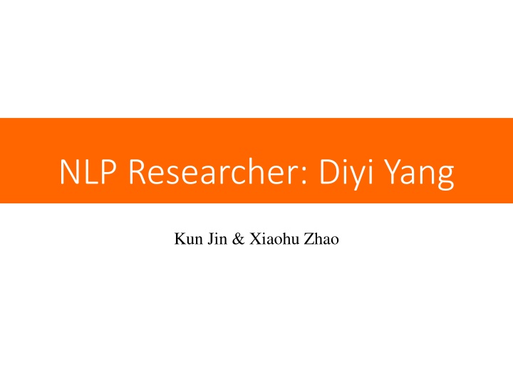 nlp researcher diyi yang