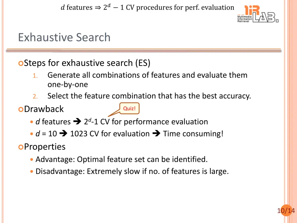 features 2 1 cv procedures for perf evaluation