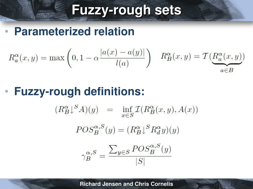 fuzzy rough sets 1