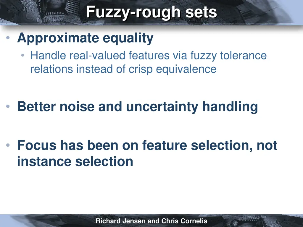 fuzzy rough sets