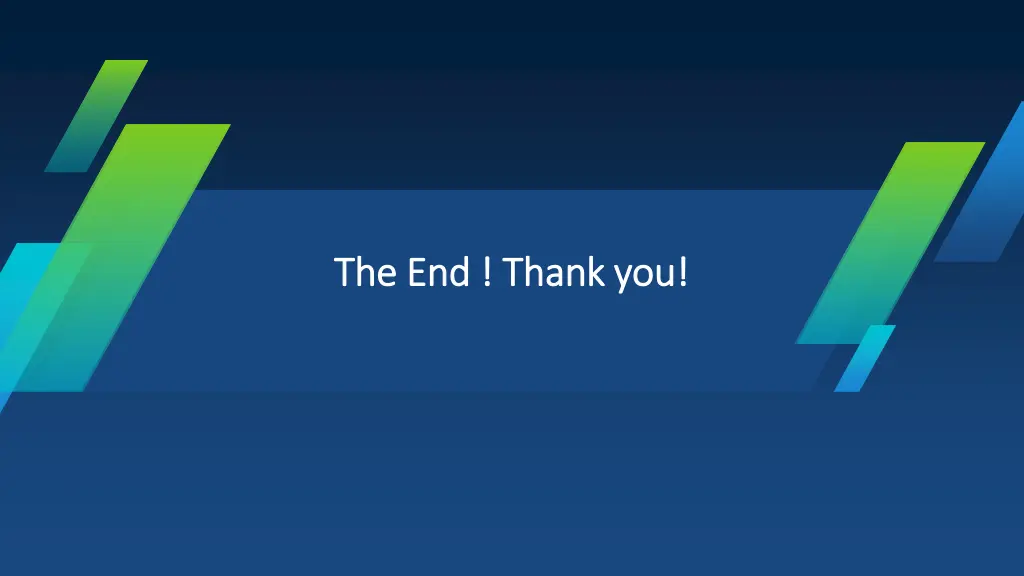 the end thank you the end thank you
