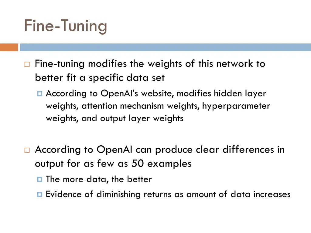 fine tuning 2