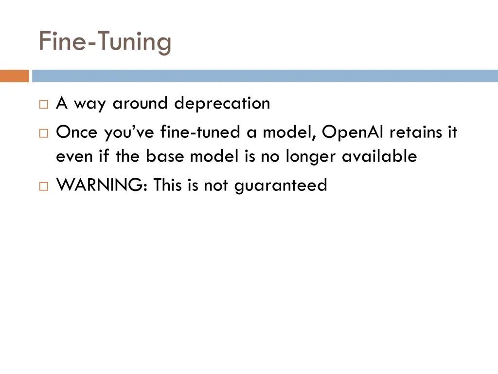 fine tuning 4