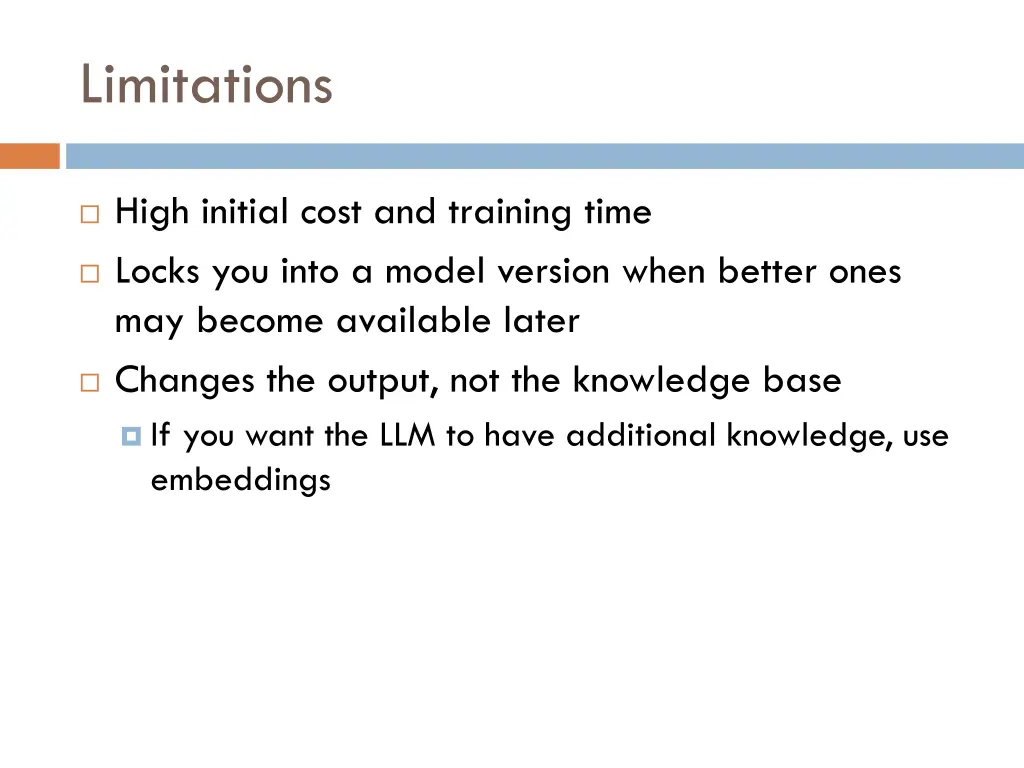 limitations