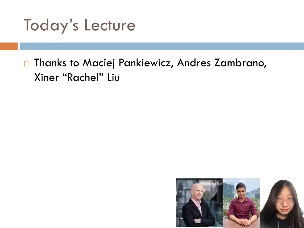 today s lecture