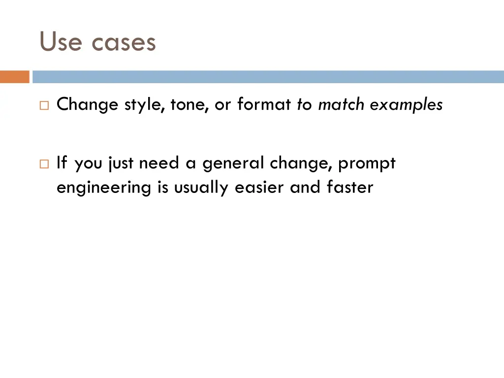 use cases