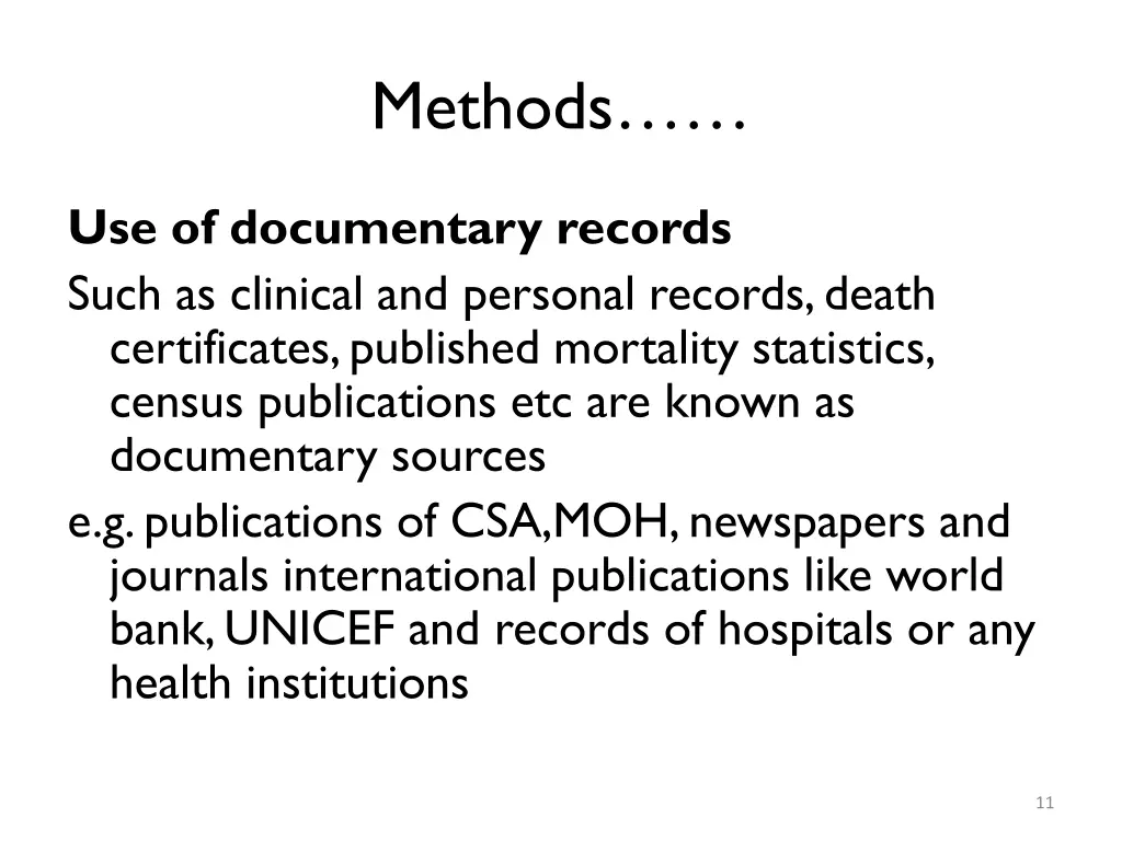 methods 8