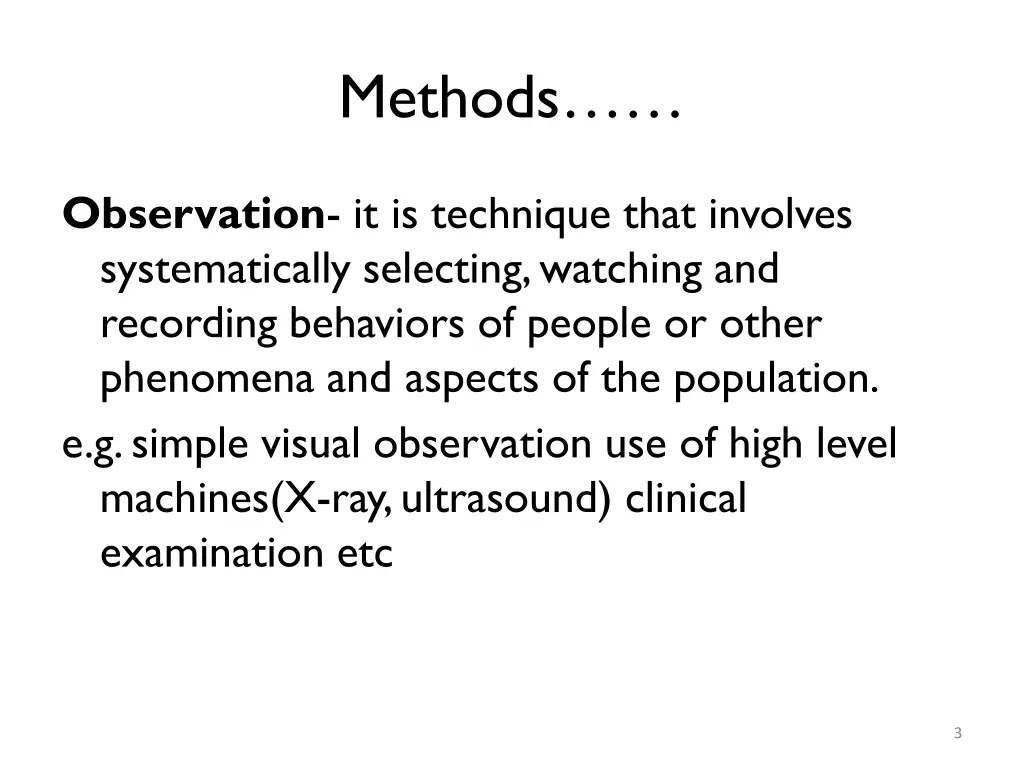 methods