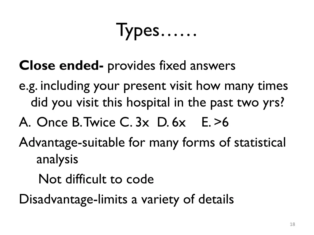 types 1