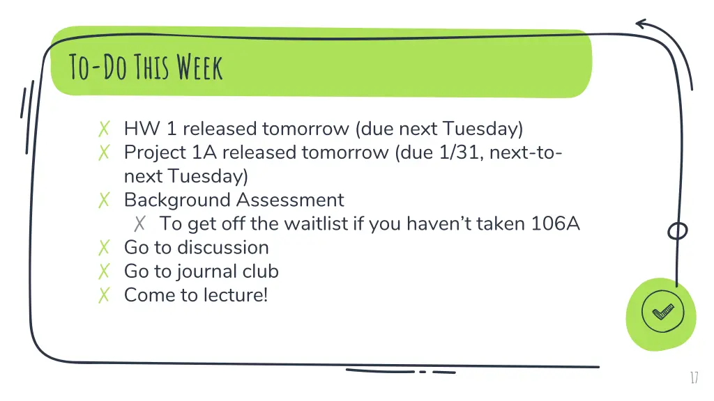 to do this week