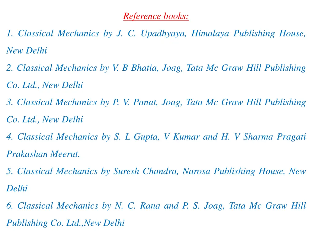 reference books