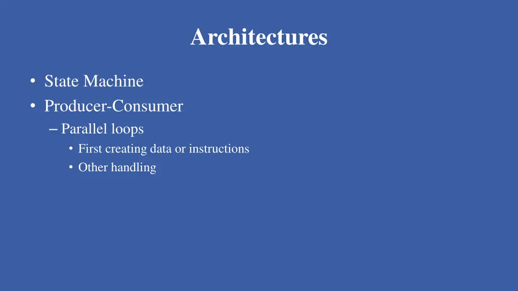 architectures 3