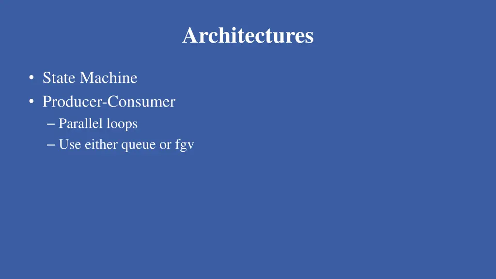 architectures 4