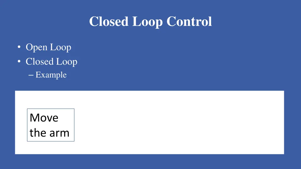 closed loop control 4