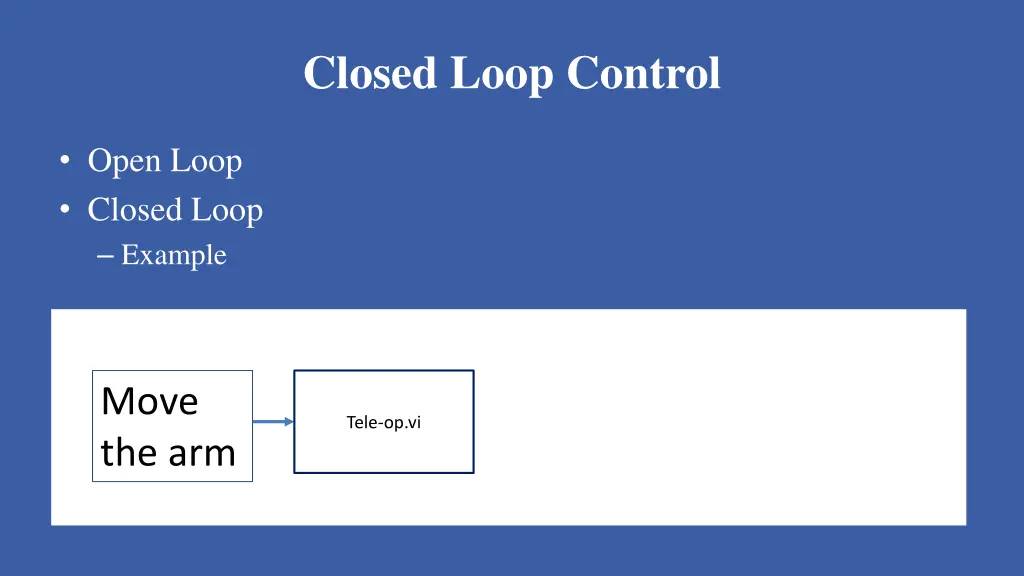 closed loop control 5