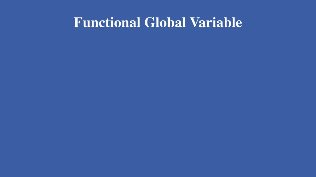 functional global variable