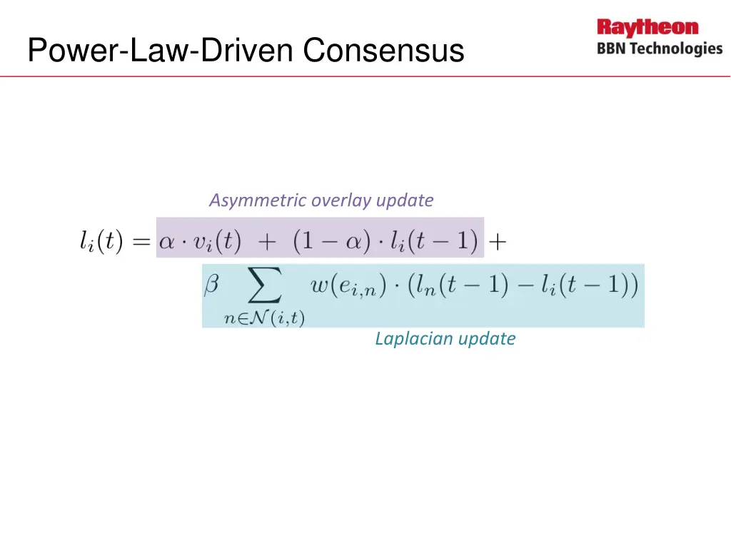 power law driven consensus