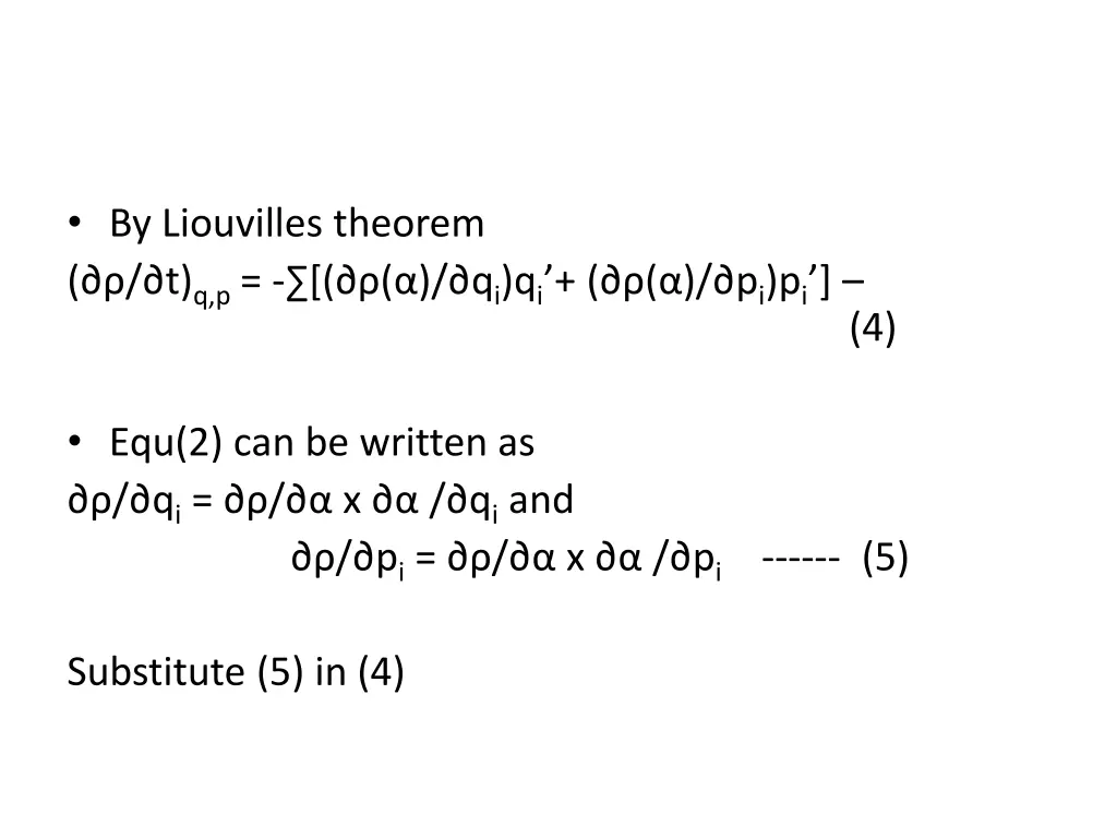 by liouvilles theorem t q p q i q i p i p i