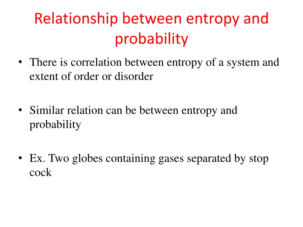 relationship between entropy and probability