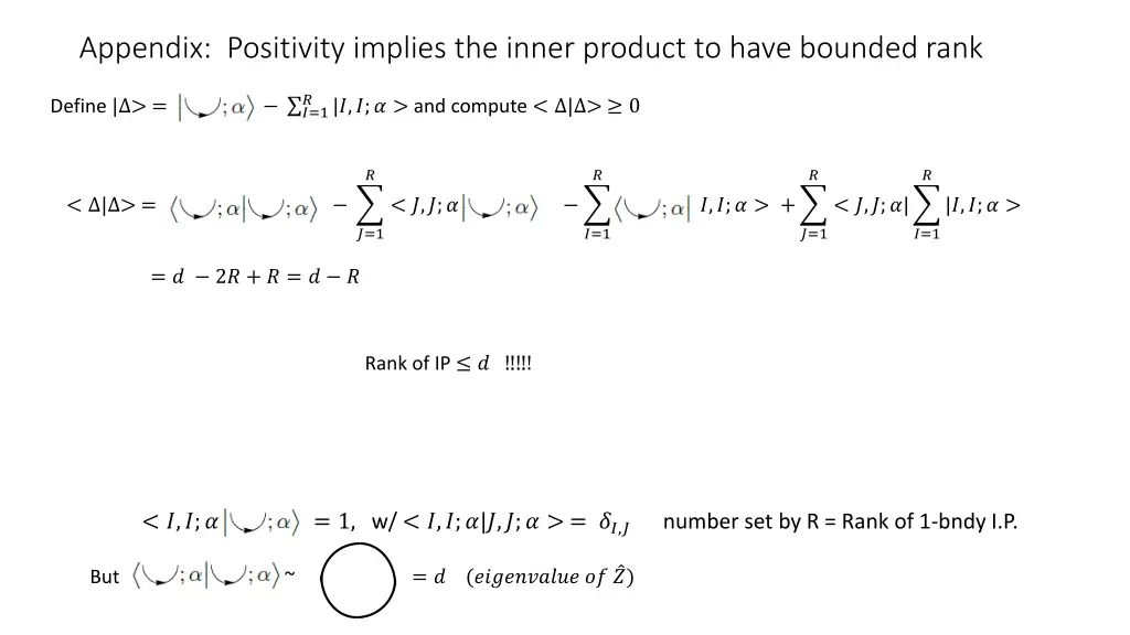 appendix positivity implies the inner product 1