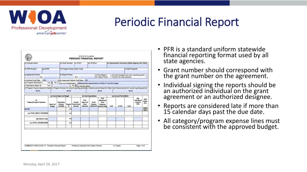 periodic financial report periodic financial