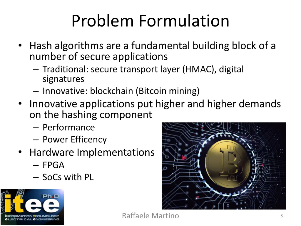 problem formulation