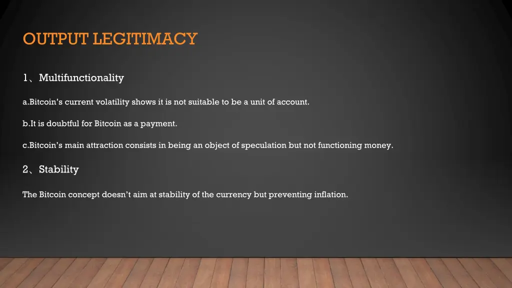 output legitimacy 1