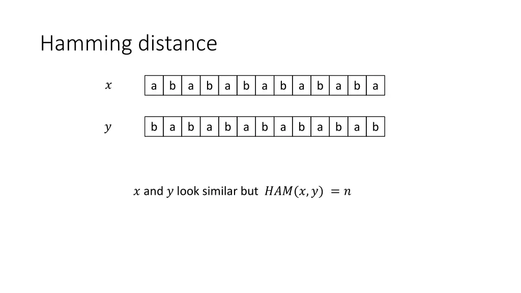 hamming distance 1