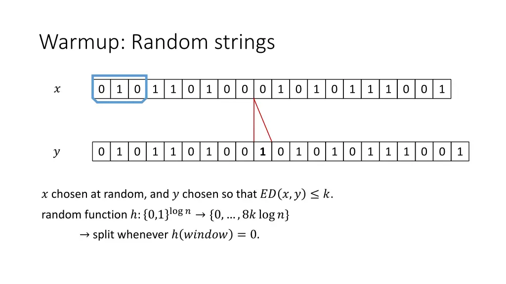 warmup random strings