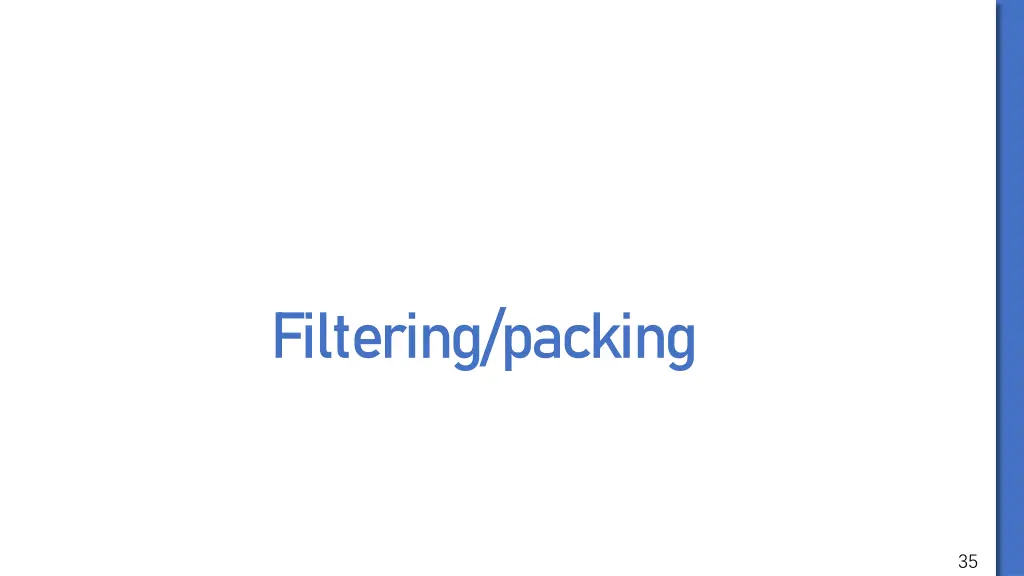 filtering packing