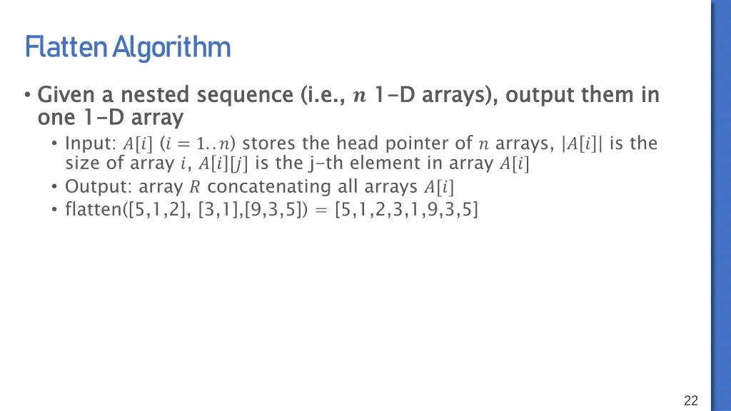 flatten algorithm 1