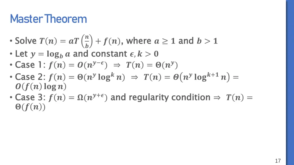 master theorem