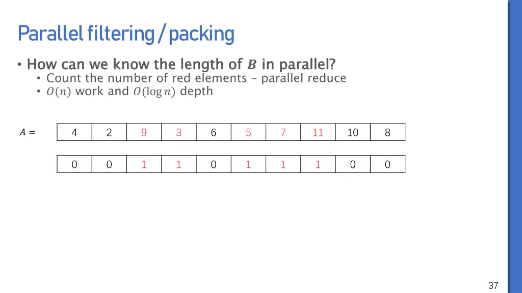 parallel filtering packing 1